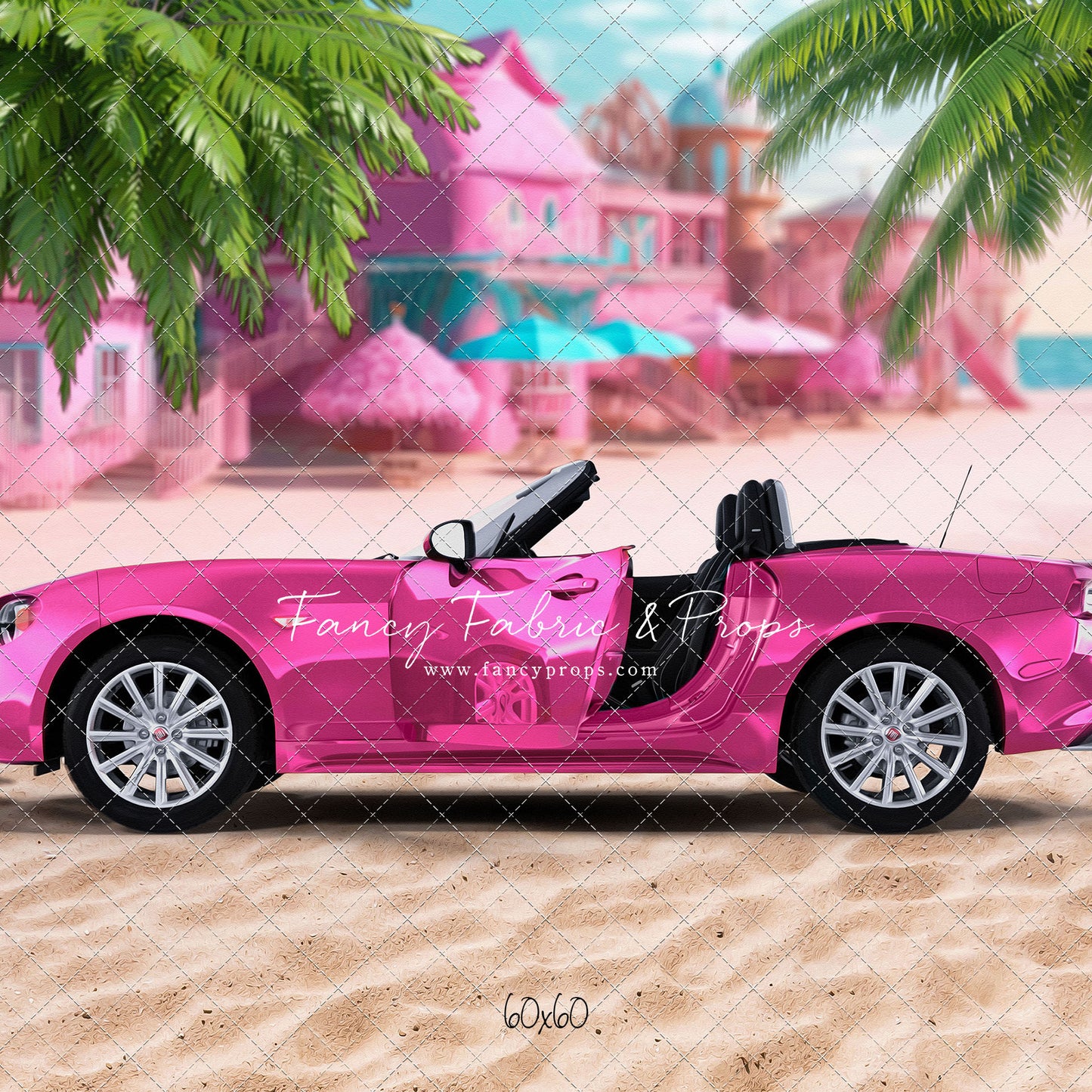 Beach Convertible -Pink - With Sweep Option