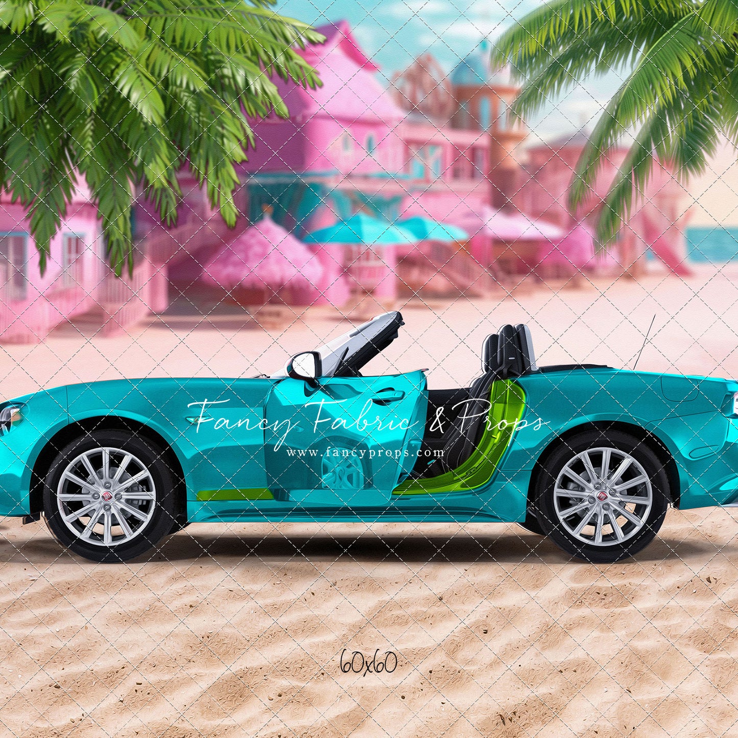 Beach Convertible -Teal Blue - With Sweep Option
