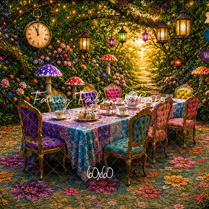 Blooming Garden Tea Party - With Sweep Option
