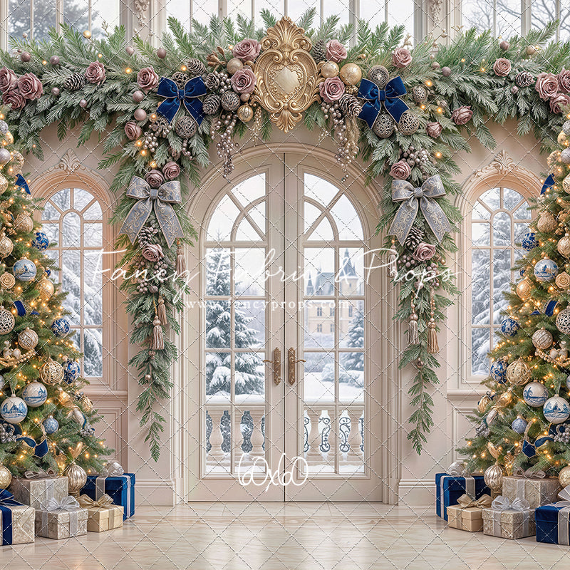 Blue Christmas Foyer - with Sweep Option
