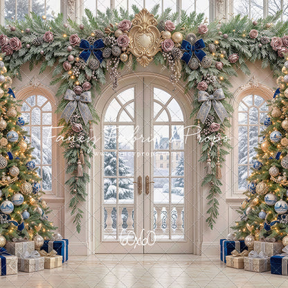 Blue Christmas Foyer - with Sweep Option