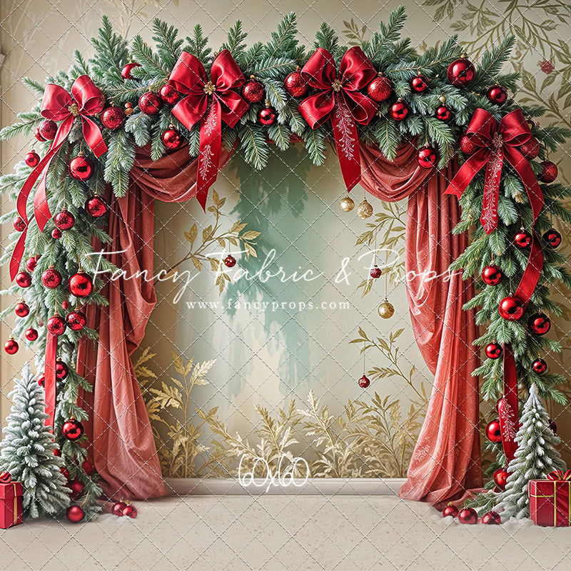 Bowtied Vintage Christmas - with Sweep Option