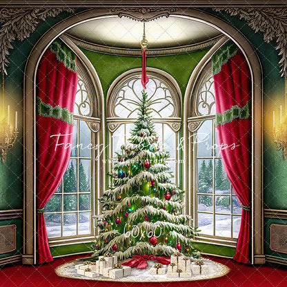 Cathedral Christmas - Red Carpet Option - with Sweep Option