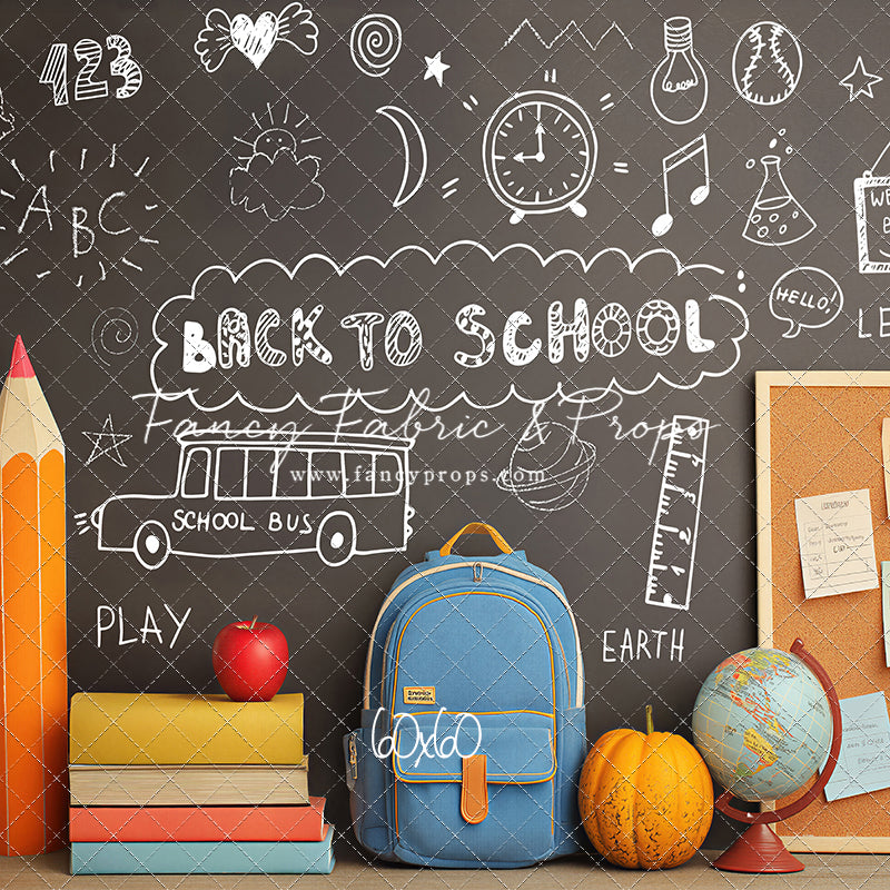 Chalkboard Classroom - With Sweep Option