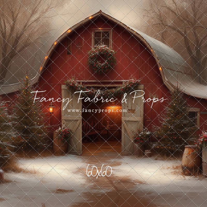Christmas Barn Glow - with Sweep Option