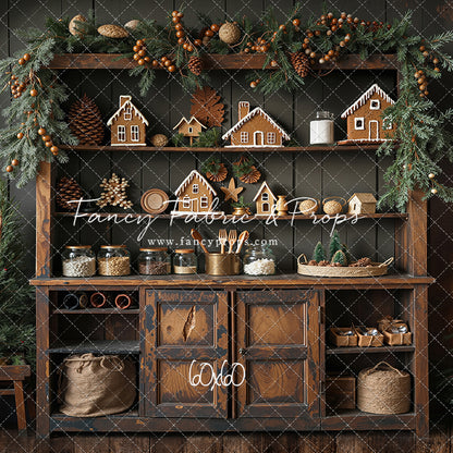 Christmas Kitchen Charm - With Sweep Option