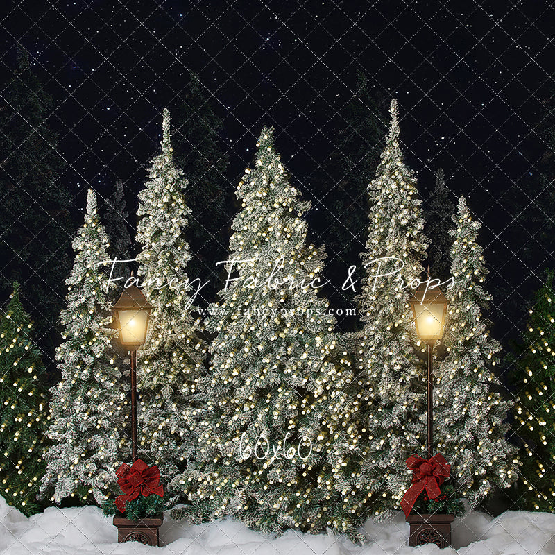 Christmas Cottage Trees