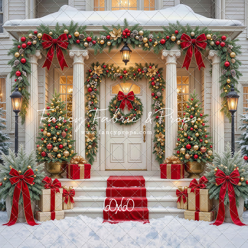 Cozy Christmas Entry - With Sweep Option