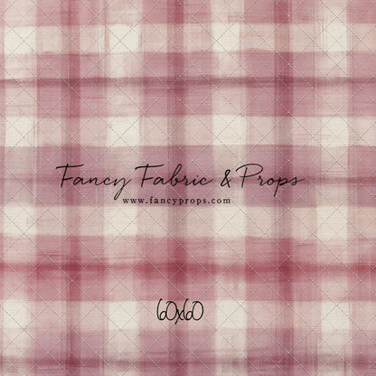 Cranberry Plaid - With Sweep Option