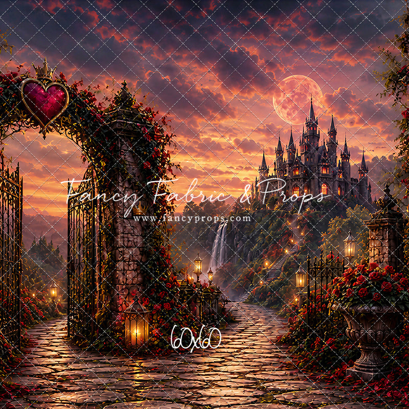 Crimson Moonlit Castle - With Sweep Option