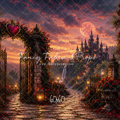 Crimson Moonlit Castle - With Sweep Option