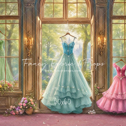Dress of Royal Wishes- Pink Floor - With Sweep Option