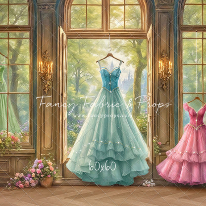 Dress of Royal Wishes- Wood Floor - With Sweep Option