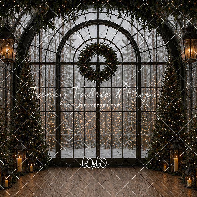 Evening Christmas Window - with Sweep Option