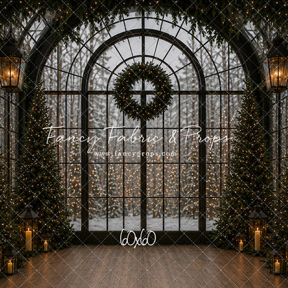 Evening Christmas Window - with Sweep Option