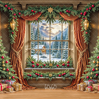 Frosted Pines & Presents - with Sweep Option