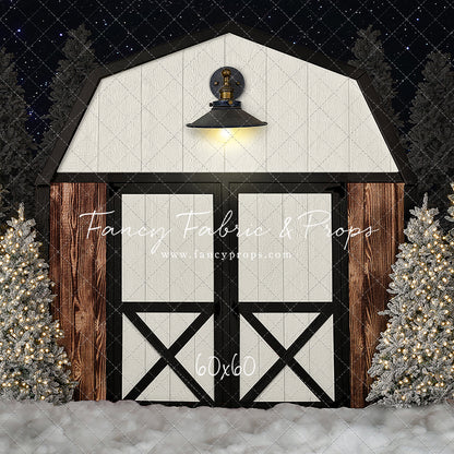 Modern Christmas Barn - With Light