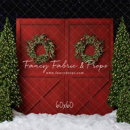 Fancy Red Barn Doors