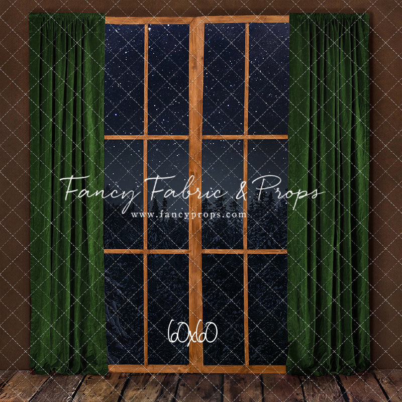 Fireside Evergreen Window