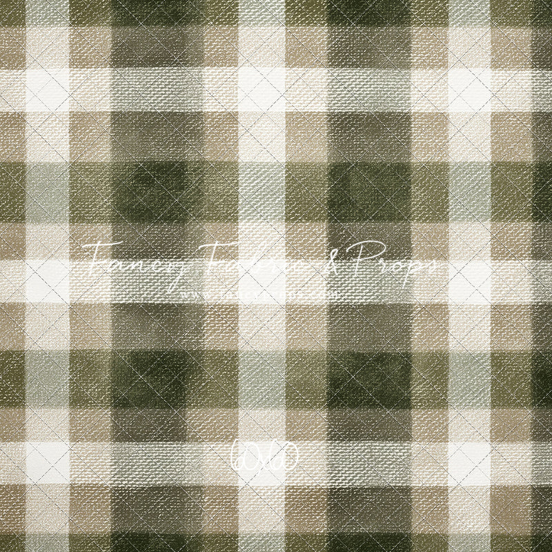 Frosted Pine Plaid - With Sweep Option