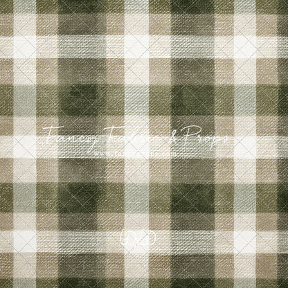 Frosted Pine Plaid - With Sweep Option