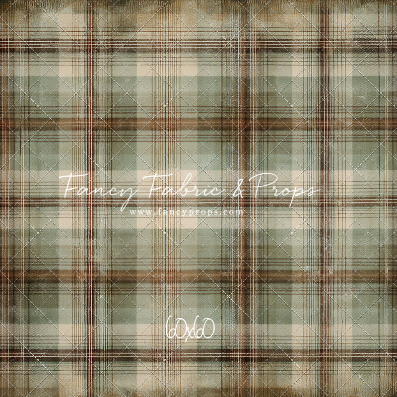 Frosted Plaid Spruce - With Sweep Option