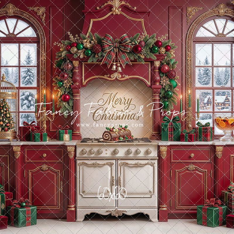Gilded Cranberry Kitchen - With Sweep Option