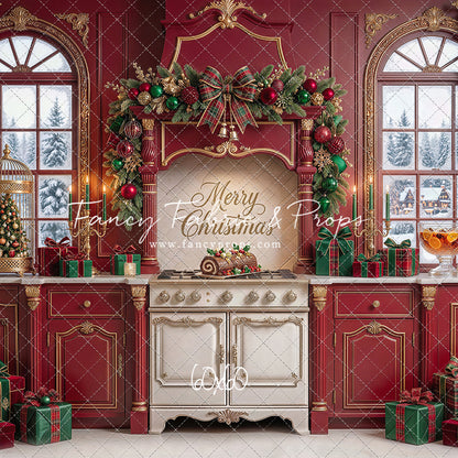 Gilded Cranberry Kitchen - With Sweep Option