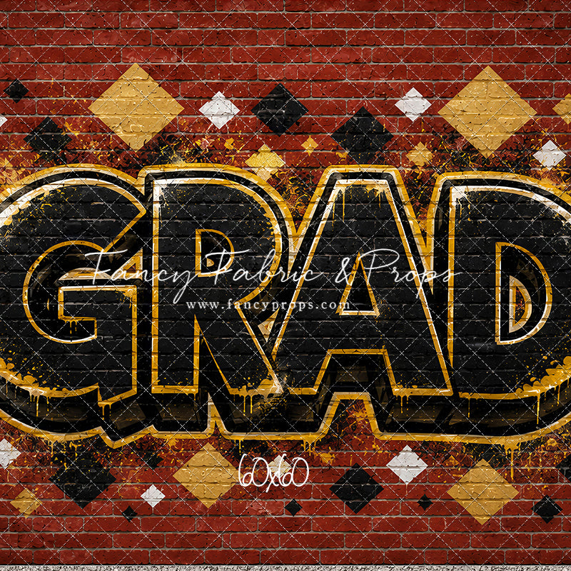 Gold & Black Grad - With Sweep Option