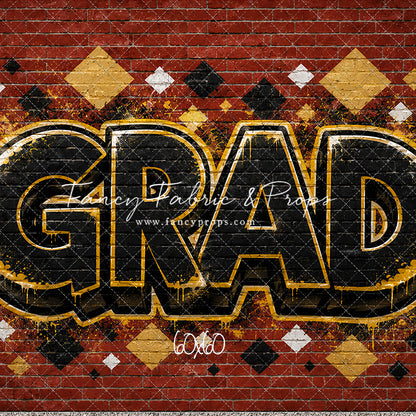 Gold & Black Grad - With Sweep Option