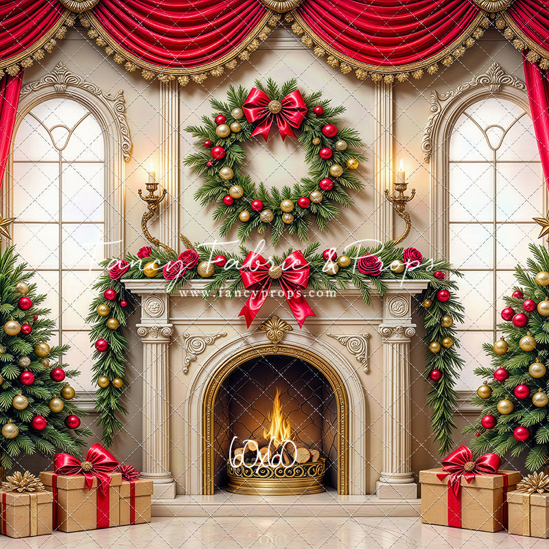 Grand Christmas Hearth - with Sweep Option