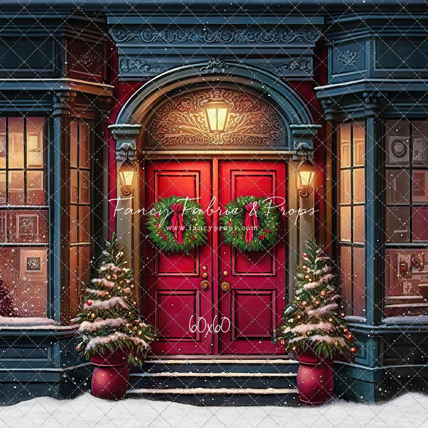 Heartfelt Holiday Home - Red Doors With Snow Floor Option - with Sweep Option