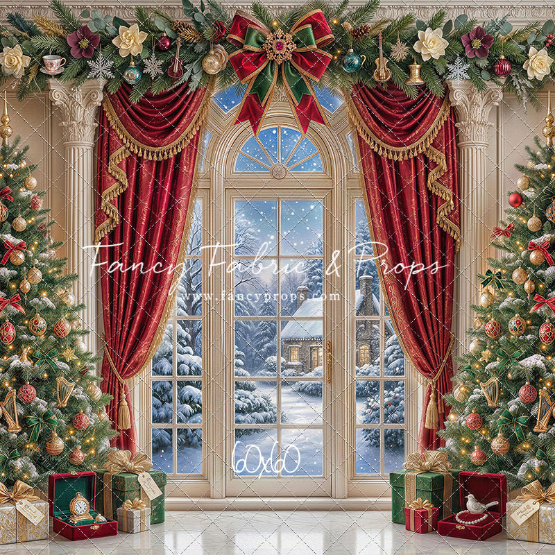 Holiday Window Elegance - with Sweep Option