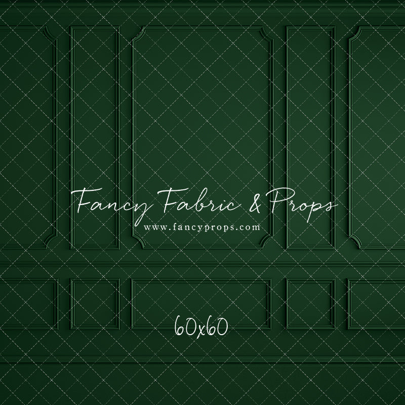 Holly Jolly Green Wainscoting Wall