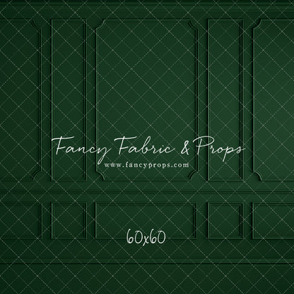 Holly Jolly Green Wainscoting Wall