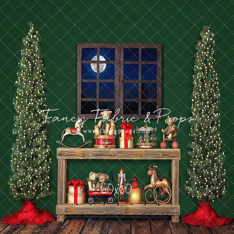Holly Jolly Workshop Window