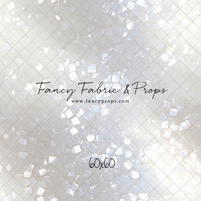 Iridescent White Sparkle