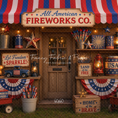 Liberty Sparks Fireworks Stand - With Sweep Option