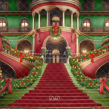 Merry Mansion- Green Rug - with Sweep Option