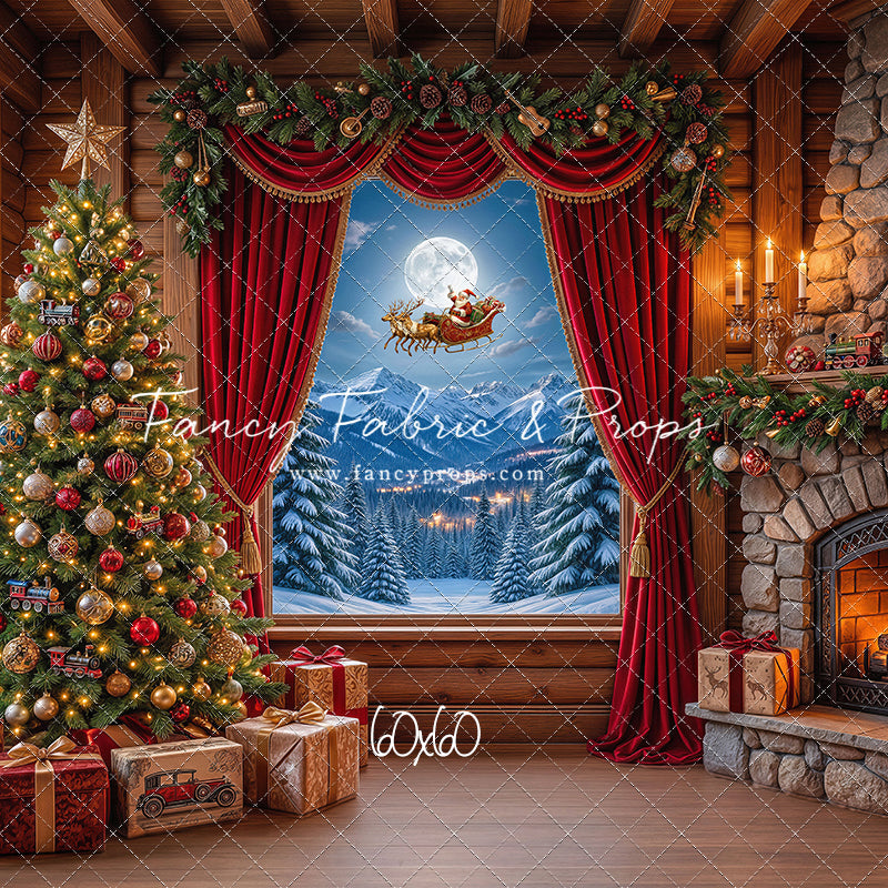Mountain Sleigh View - with Sweep Option