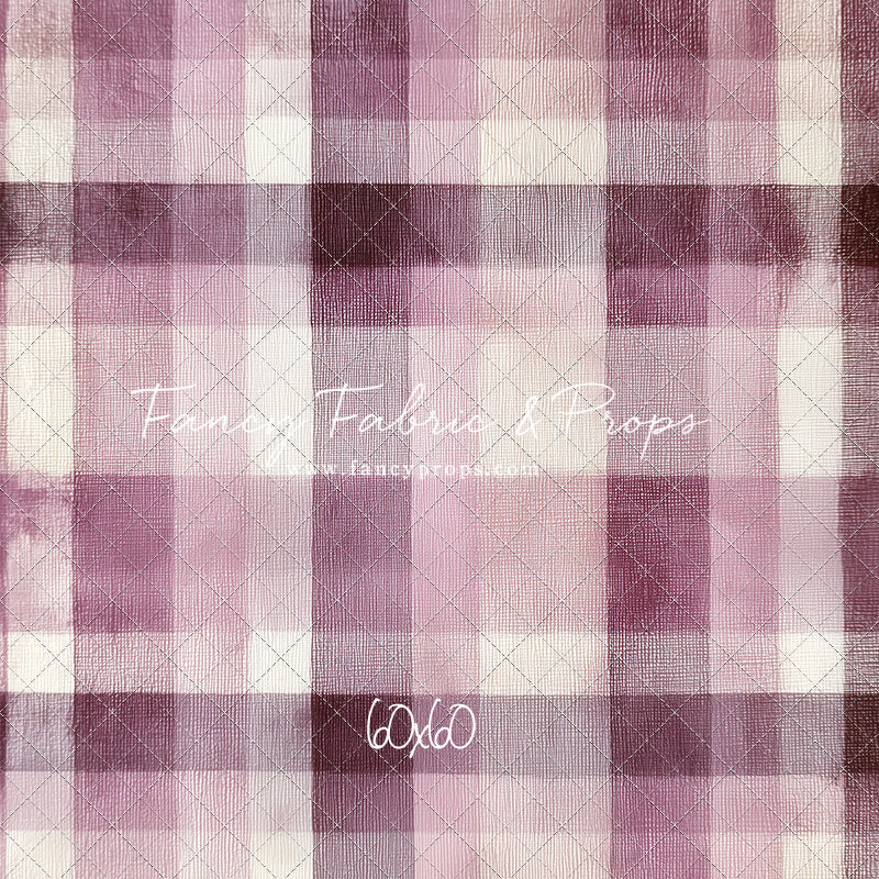 Mulberry Plaid - With Sweep Option