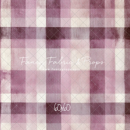 Mulberry Plaid - With Sweep Option