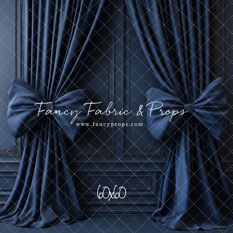 Navy Luxe Bows - With Sweep Option