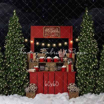 Nighttime Cocoa Stand - with Lights
