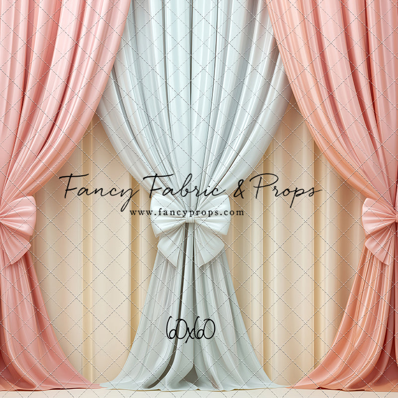 Pastel Bow Swag - With Sweep Option