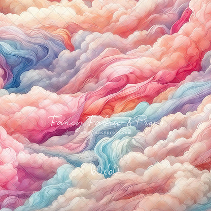 Pink Rainbow Cascading Clouds