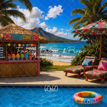 Poolside Snowcones - With Sweep Option