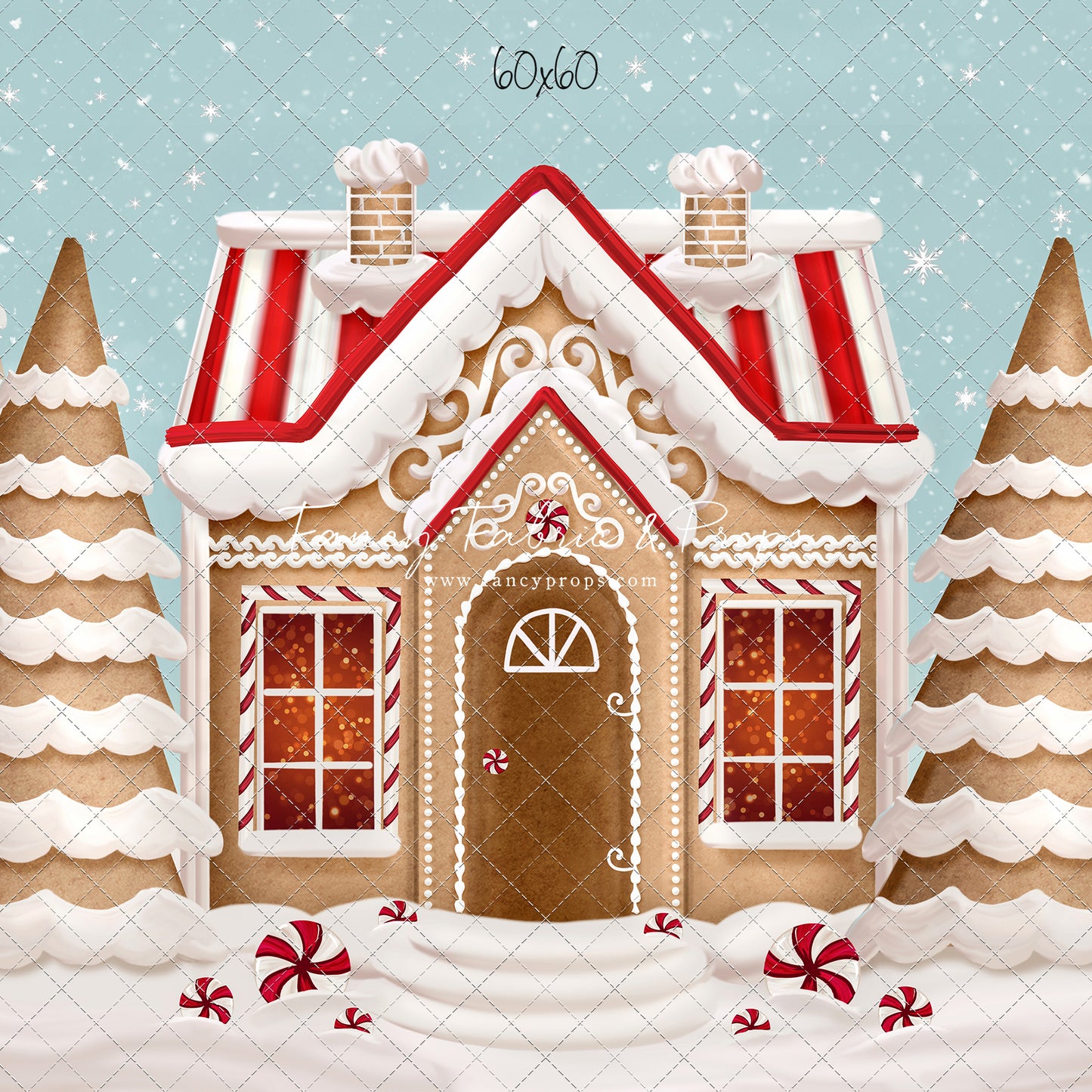 Pretty Peppermint Gingerbread House