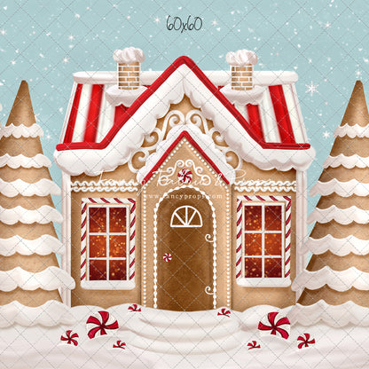 Pretty Peppermint Gingerbread House