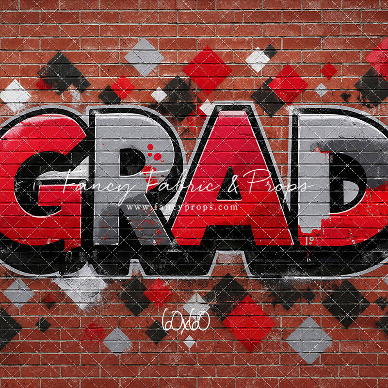 Red, Black & Gray Grad - With Sweep Option